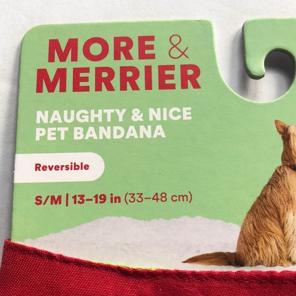 NWT Naught Nice dog bandana Christmas holiday S/M - Picture 5 of 7